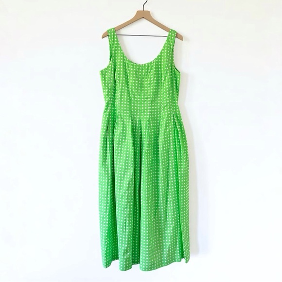 Lilly Pulitzer Dresses & Skirts - Lilly Pulitzer Vintage 90s Green Gingham Picnic Dress Womens 12